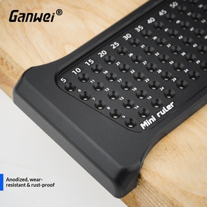 Règle de traçage pour charpentier, <span class=keywords><strong>équerre</strong></span> de marquage de ligne en alliage d'aluminium, outil de marquage MiniR MG0-AL0-0152-BL - Product Image 4