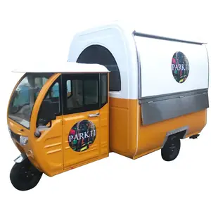 Top vente électrique mobile camion de crème glacée avec 3 roues tuk tuk alimentaire camion USA