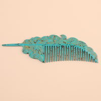 Mi Dairy Leaf Shape Feuillage Peignes à cheveux Peignes à cheveux de haute qualité Peigne à dents larges Peut faire n'importe quel design personnalisé 221448