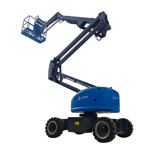 Elevador de tijera eléctrico articulado Hitop 10m 12m 14m 16m Plataforma DE TRABAJO aérea autopropulsada Elevadores de pluma telescópicos Precio - Product Image 1