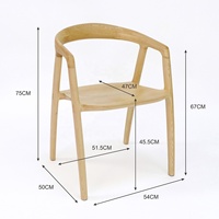 Chaises de salle à manger en bois massif de haute qualité, design moderne et luxueux, durables pour salle à manger, bar à domicile et appartement