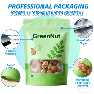 Bolsa con Cierre Hermético Personalizada, Impresa en Huecograbado, Resistente a la Humedad, de Grado Alimenticio, para Chips de Plátano, con Empaque Resellable para Chips de Frutas - Product Image 2