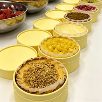 Tubo Estético de Grado Alimenticio para Pasteles Gourmet, Caja Cilíndrica de Papel Resistente al Calor con Logotipo Personalizado para Empaque Profesional de Panadería