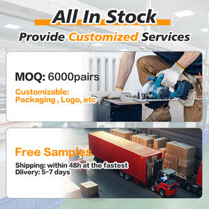 Protección laboral de construcción Guantes de trabajo industrial Guantes de seguridad de algodón resistentes al desgaste Guantes de punto <span class=keywords><strong>2025</strong></span> - Product Image 4