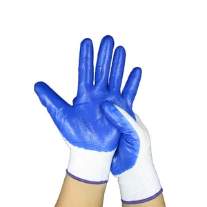 Factory Price Custom 13g Polyester coated working Gloves for Sale