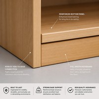 Meuble de rangement Montessori Chuangjin à 3 niveaux et 6 compartiments en bois de 105 cm avec panneau arrière pour écoles maternelles - Vente en gros