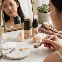 Makeup Private Label Kosmetik Baru Cairan Full Coverage Pemutih Tahan Air Serum Makeup BB Foundation Pemutih