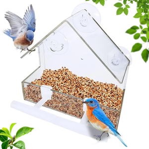 Birdcage Tùy Chỉnh Cảnh Quan Vườn Trang Trí Nội Thất Pet Giữ Acrylic Vẹt Kích Thước Cửa Sổ Mới Bird Trung Chuyển Và Hút Cup - Product Image 6