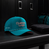 Casquette de golf cinq panneaux avec logo brodé personnalisé, haute qualité, faible MOQ, fermeture Velcro, boucle coulissante, style rétro classique pour femme