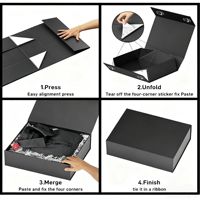 Enveloppe ondulée boîte d'emballage cadeau de papier de parfum de biscuit magnétique