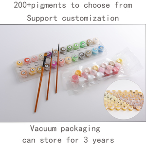 Kit Personalizzabili per Dipingere con i Numeri per Adulti, Pittura ad Olio Acrilico su Tela, Paesaggio Montano al <span class=keywords><strong>Tramonto</strong></span>, Decorazione Murale - Product Image 5