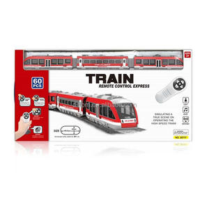 Binari del treno elettrico fai da te Slot per auto giocattoli bidirezionali <span class=keywords><strong>RC</strong></span> treni della metropolitana a infrarossi a due vie <span class=keywords><strong>RC</strong></span> con ponti a spina di pesce Set ferroviario - Product Image 4