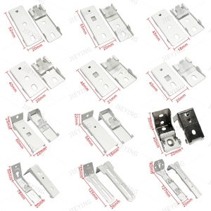 Jieying New Design Curtain Track Bracket Low Price Aluminium Alloy Curtain <strong>Rails</strong> <strong>Hooks</strong> Bracket <strong>for</strong> Window Decoration - Product Image 2