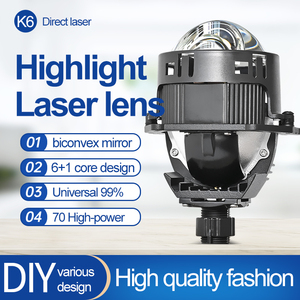 Logotipo personalizable <span class=keywords><strong>K6</strong></span> Bi lente LED proyector lámpara 70 W fuerte penetración H4 H7 9005 aluminio bombilla coche 70 con 55W de potencia - Product Image 4