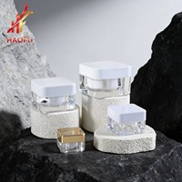 Offre Spéciale – Pot carré en plastique acrylique 5g/10g/15g avec double paroi intérieure pour crème visage, cosmétiques et emballage de soins de la peau