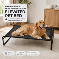 Lit pour chien pliable moderne et portable, design surélevé pour chiens