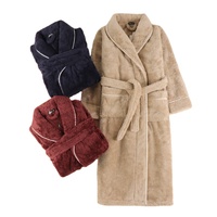 Bata de Baño con Capucha de Felpa Suave para Mujer, Bata Larga de Felpa Premium, Bata Cálida de Navidad para el Invierno