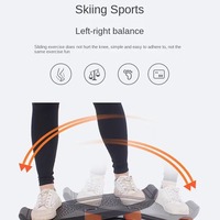 Mini stepper multifonctionnel pour la maison avec bandes de résistance et planche d'équilibre – Appareil amincissant pour les jambes
