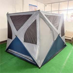 Wholesale Blue-White Auto Open One Bedroom Four-season Portable Outdoor Work <b>Tent</b> <b>Waterproof</b> UV 3-4 Person Camping - Product Image 1