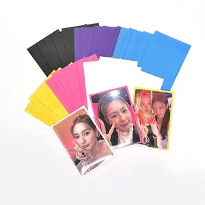 Colorful sport trading card board game pouches plastic multi-color cpp plastic printed card photo sleeves