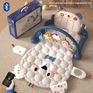 Piano de pedales con marco de fitness para bebés recién nacidos de 0 a 3 meses, 3 juguetes musicales educativos de pedal - Product Image 6