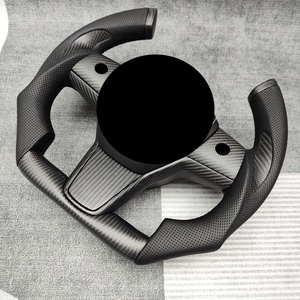 พวงมาลัยคาร์บอนไฟเบอร์ Tesla Yoke สำหรับ Tesla Model 3 /y ผลิตตามสั่ง - Product Image 3
