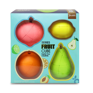 Thiết Kế Mới Sáng Tạo Trái Cây Hình Dạng Đồ Chơi Quà Tặng Thiết Lập 3X3 Tốc Độ Ma Thuật <span class=keywords><strong>Cube</strong></span> Giáo Dục Câu Đố Brain Teaser Trò Chơi - Product Image 5