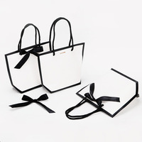 Emballage de luxe noir en gros pour chaussures et vêtements, avec logo personnalisé imprimé, pour vêtements, cadeaux, bijoux, vin