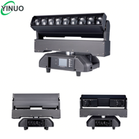 Yinuo Projecteur LED RVBW 9*40W à contrôle 500W, Wash Beam et Moving Head, pour scène, club, concert, fête, DJ