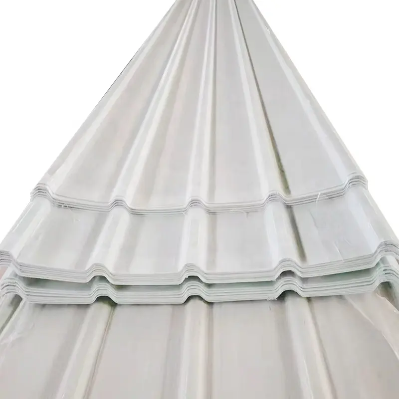 Los fabricantes de azulejos de iluminación OEM FRP personalizan el aislamiento de azulejos de resina de alta tenacidad toldo de techo de acero de vidrio azulejo solar