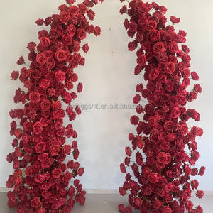 LEDA Décoration de mariage extérieure, arrangement floral artificiel en forme d'arche brisée pour événements de mariage - Product Image 5