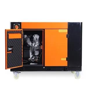 Taiyu gerador diesel silencioso portátil, motor refrigerado a ar, conjunto gerador de potência, cilindro duplo 10kw 11kw 12kw com DC 12V