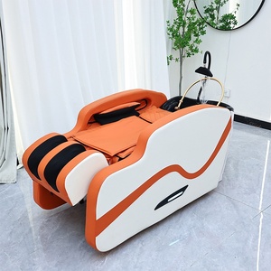 Fauteuil de lavage de cheveux électrique entièrement automatique avec massage et vapeur pour spa capillaire et salon de beauté - Product Image 4