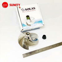 Nouveau Hélice SUNITY PWC Solas SK-CD-12/14 140mm Argent Haute Efficacité Certifiée ISO9001 pour Moteur Hors-Bord 2 Temps Sea Doo Jet