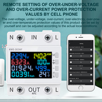 Protector de Voltaje y Corriente Inteligente WiFi de 63A AC 220V con Control Remoto, Medidor de Energía Multifuncional