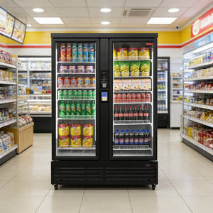 Distributeur automatique HAHA Vending 1200 Ultra Double Porte 600-800 unités, avec SDK IA, stock local US, 4G/WiFi, paiement sans espèces pour Bureau/École/Salle de sport - Product Image 1