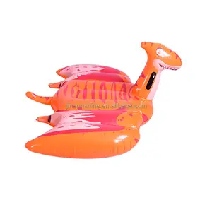 定制橙色翼龙充气动物玩具水池漂浮水池水枪玩具