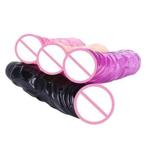 Consolador vibrador negro grande y grueso de 21CM, masturbador femenino, pene vibrador, punto G, juguete sexual para mujer, producto sexual, envío directo - Product Image 3