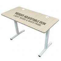 Bureau debout électrique blanc avec écran de confidentialité, panneau de séparation, cloison de bureau, diviseur d'espace personnel, insonorisant