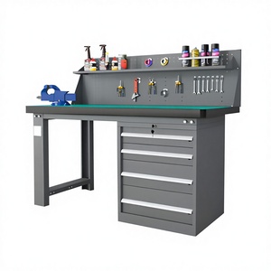 Banc de travail robuste antistatique personnalisable ZHY-68 1200x750x1250mm avec 4 tiroirs et serrure à clé pour atelier et ligne d'assemblage2 - Product Image 1