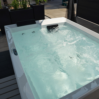 VIRPOL OEM Jacuzzi de jardin européen de qualité supérieure avec système Balboa, bain à remous extérieur, vente chaude, usine