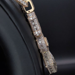 Colgante Personalizado con Inicial de Nombre, Colgante de Cadena Cubana, Diamante VVS Color D-F, Accesorio de Moda - Product Image 5