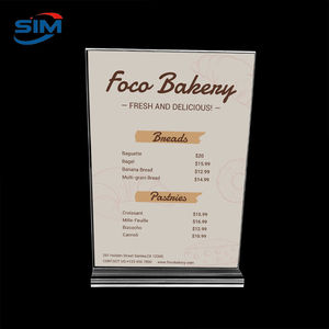 Porta Poster portatile in acrilico riutilizzabile A4 taglie <span class=keywords><strong>A6</strong></span> per espositori eventi promozionali - Product Image 6