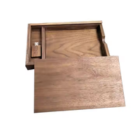 USB3.0 8GB 2GB 64GB 16GB 256GB Chip USB Flash Drive Llave de madera con caja de madera de boda Almacenamiento de memoria Stick