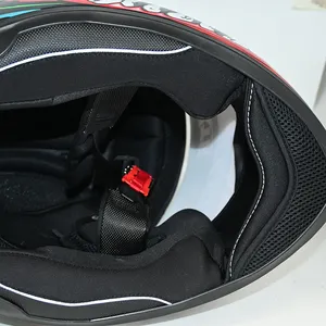 Casco de certificación Dot motocicleta alta calidad OEM ODM casco de motocicleta personalizado doble visera adultos casco de cara completa