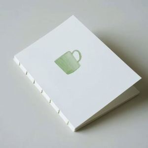Custom Leather Hardcover Summer Minimalist Style Thread Sewing Bound High-quality Watercolor Notebook - Product Image 1