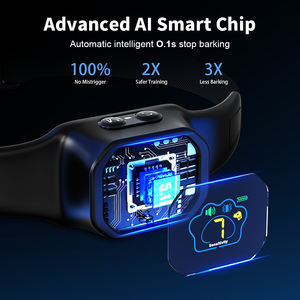 नए उत्पादों रंग स्क्रीन रिचार्जेबल डबल मोटर विरोधी छाल डिवाइस कुत्ते के लिए छाल कॉलर - Product Image 4