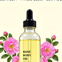 Minyak Bunga Mawar Damask 100% Murni, Cold Pressed, Infused Oil, Mencerahkan, Mengencangkan, Melembutkan, Menghidrasi, Menutrisi, Untuk Pijat Tubuh & Wajah