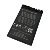 Batterie de téléphone portable BL-5CT 3.7V Lithium pour C3-01 6750 6730C 5220 2000mAh Vente en gros en stock