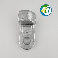Étrier à rotule galvanisé à chaud pour ligne électrique, quincaillerie de ligne de transmission aérienne, raccords d'isolateurs en acier galvanisé